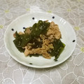 ＠迷子＠'s cooksnap of when they made 豚肉とわかめのさっぱり炒め.
