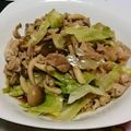 ミニマム（＾ω＾）'s cooksnap of when they made 豚＋レタス＋しめじのポン酢炒め.