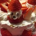 kun★kun's cooksnap of when they made クリスマスに♡いちごのサンタ.