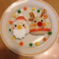 ゆき☆ひろ's cooksnap of when they made サンタとトナカイ♪クリスマスキャラ弁.