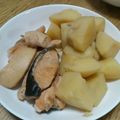 ポニーリボン's cooksnap of when they made 鮭のあらとじゃがいも煮.