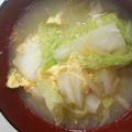 ちなつのママ's cooksnap of when they made 白菜の漬物で絶品スープ！.