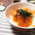 クック9D3N6G☆'s cooksnap of when they made ごまダレ海鮮丼♪新鮮なお刺身を使って。.