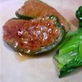すいぃとぽてと's cooksnap of when they made ハンバークの残りで☆ピーマンの肉詰め♪.