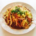 ○ありす○'s cooksnap of when they made 豚肉と炒めミックス野菜のピリ辛味噌炒め♪.
