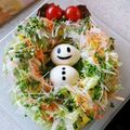 たーぼう嫁's cooksnap of when they made クリスマスリース☆彩りサラダ.