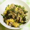 じゅーしー１０ー４６'s cooksnap of when they made オムごまのほうれん草と豚こま炒め.