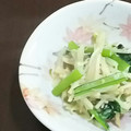 みがつくひと's cooksnap of when they made 簡単♬小松菜ともやしえのきのマヨつゆ和え.