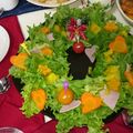 ほのまこ's cooksnap of when they made クリスマス⭐簡単⭐リースサラダ.