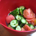 しほチーノ's cooksnap of when they made 簡単♪トマトとたたきキュウリの中華風.