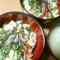 ドラゴンBOY母's cooksnap of when they made 【翌日変身】彩り海鮮丼→サラダ丼.