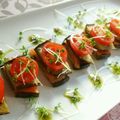 §ほのか§'s cooksnap of when they made ナスとスモークサーモンのミルフィーユ✿.