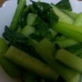 クックYKLSJF☆'s cooksnap of when they made 小松菜とキュウリの炒め物.