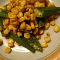 ★くまた★☆'s cooksnap of when they made 簡単おつまみ！おくらとコーンのカレー炒め.