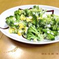 ゆけり３兄弟's cooksnap of when they made 簡単ブロッコリーのチーズ入りたまごサラダ.