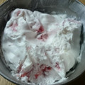 ♡たいちゃんママ♡'s cooksnap of when they made ケーキの残り物♡イチゴアイス♪.