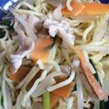 やたかな's cooksnap of when they made 簡単！ランチに「ゴーヤと豚肉の塩焼きそば.