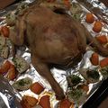 子ぶたﾁｬﾝ's cooksnap of when they made ピラフ入りオーブンで丸鶏のローストチキン.