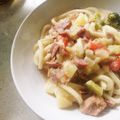 あんずてぃー☆'s cooksnap of when they made リメイク～明太クリームうどん.
