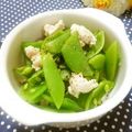 メルティローズ's cooksnap of when they made スナップえんどうのガーリック炒め＊*.