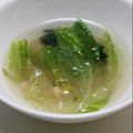 えりぃ♪'s cooksnap of when they made カニとレタスのスープ.