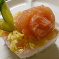 かおポンっち's cooksnap of when they made 薔薇サーモンのお寿司ケーキ.