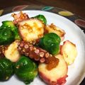 かなぼっち's cooksnap of when they made ✿タコと芽キャベツの梅肉和え✿.