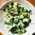 あおはるBS's cooksnap of when they made 【糖質制限】白菜と春菊のチーズサラダ.