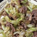 菜鳳子's cooksnap of when they made 牛肉とキャベツのオイスター炒め.