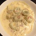 猫リン's cooksnap of when they made れんこん×おからのニョッキ♪お豆腐ソース.