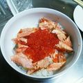 やーべんべん's cooksnap of when they made 鮭といくらの親子丼.