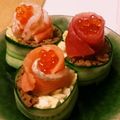 菜っ葉組's cooksnap of when they made くるっときゅうりのお花ケーキすし.