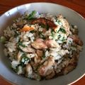 なおミール's cooksnap of when they made 塩サバと春菊の混ぜご飯.