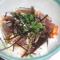 広島みかん's cooksnap of when they made かつおのたたきの韓国風丼.
