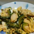 のぞきぱんだ's cooksnap of when they made 鶏ささみとゴーヤのバター醤油チャンプルー.