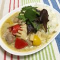 まゆこ．Ｍ's cooksnap of when they made ひよこ豆のグリーンカレー.