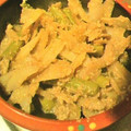 こじらせ's cooksnap of when they made レンジでささがきごぼうのゴマ和え.