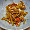 クックY5MLP9☆'s cooksnap of when they made 節約recipe♪大根の皮のきんぴら.