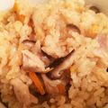 碧乃ママ☆'s cooksnap of when they made 醤油香る鶏ごぼうの炊き込みご飯.