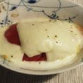 eritami's cooksnap of when they made トマトのモッツァレラチーズ焼.