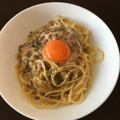 オレンジらっこ's cooksnap of when they made 納豆明太マヨのパスタ✿とろ～り卵乗せ✿.