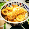 けっぴー☻'s cooksnap of when they made おひとりさまランチ♡油揚げとちくわの丼.