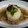 ジョマ's cooksnap of when they made 丸ごと新玉ねぎ♪ひき肉あんでとろ～り.