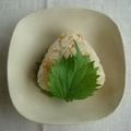 yokke's cooksnap of when they made ゴマと塩・大葉おにぎり.