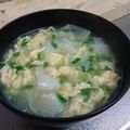 kiitos1224's cooksnap of when they made 餃子の皮　スープ.