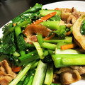 yuuu26's cooksnap of when they made 小松菜と豚肉のオイスターソース炒め.