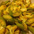 mari_us's cooksnap of when they made カリフラワーとおくら★まろやカレー炒め♪.