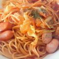 万華月's cooksnap of when they made トマトジュースdeワンポットパスタ♪.
