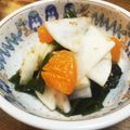 ⁂わか's cooksnap of when they made ❦ 大根・わかめ・みかんの酢の物 ❦.
