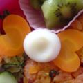シーグラス's cooksnap of when they made キャラ弁☆うずらDEキャンディー.